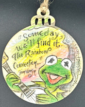 Load image into Gallery viewer, Kermit Rainbow Connection 3&quot; Christmas Ornament - Guy Gilchrist Original