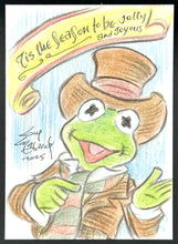 Load image into Gallery viewer, Christmas Kermit Trading Card - Guy Gilchrist Original