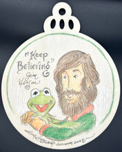 Load image into Gallery viewer, Jim and Kermit 5&quot; Christmas Ornament - Guy Gilchrist Original