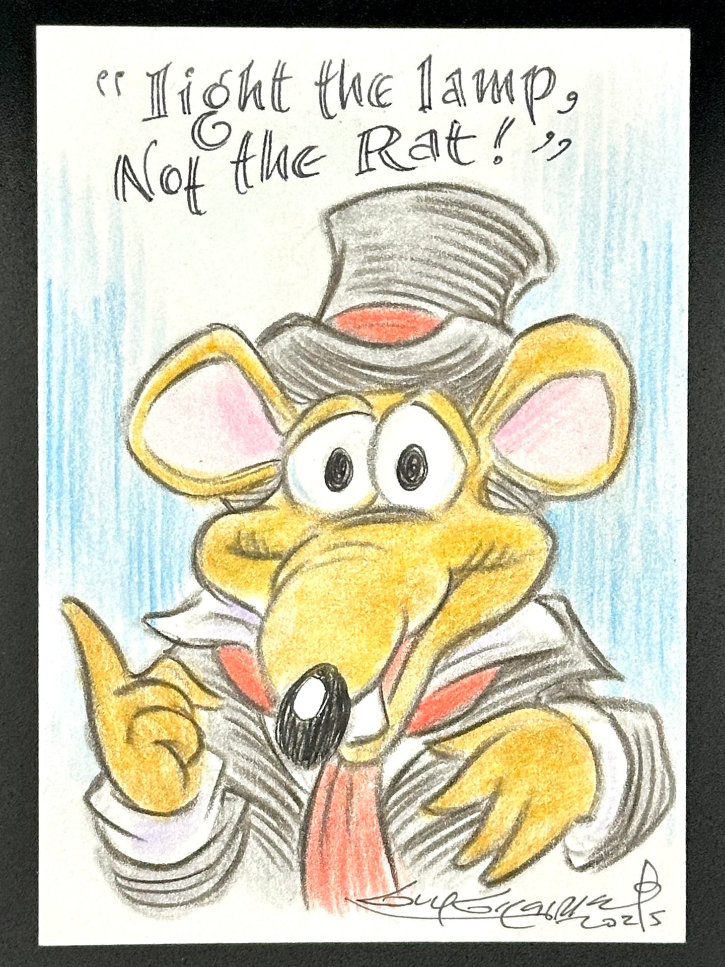 Christmas Rizzo Trading Card - Guy Gilchrist Original