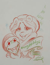 Load image into Gallery viewer, Kermit and Miss Piggy Christmas - Guy Gilchrist Original