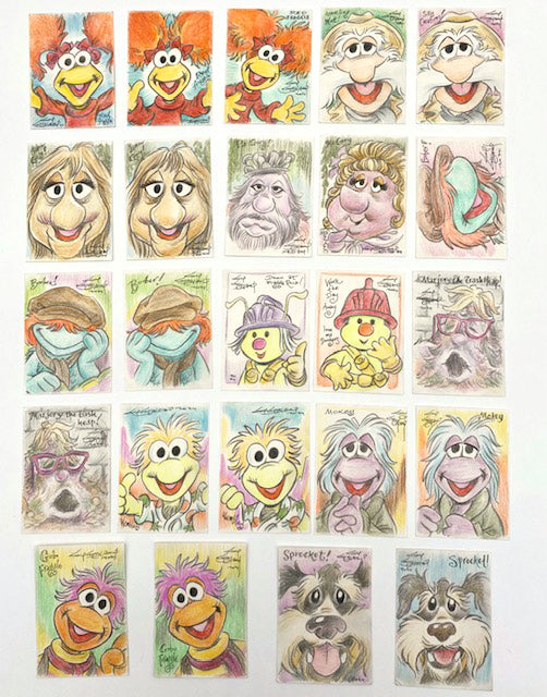 Fraggle Rock Original Sketch Trading Card  - Created by Guy Gilchrist