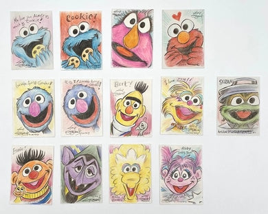 Sesame Street Original Sketch Trading Card  - Created by Guy Gilchrist