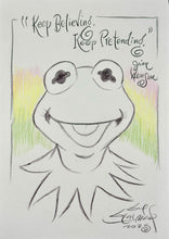 Load image into Gallery viewer, Kermit "Keep Believing, Keep Pretending" - Guy Gilchrist Original