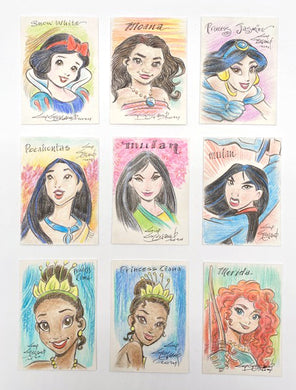 Disney Princesses Original Sketch Trading Card  - Created by Guy Gilchrist