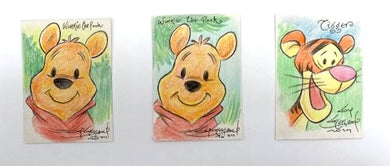 Winnie the Pooh Original Sketch Trading Card  - Created by Guy Gilchrist