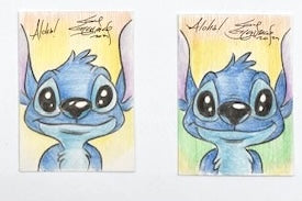 Stitch Original Sketch Trading Card  - Created by Guy Gilchrist