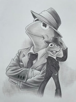 Kermit Sinatra Art Print - Created by Guy Gilchrist