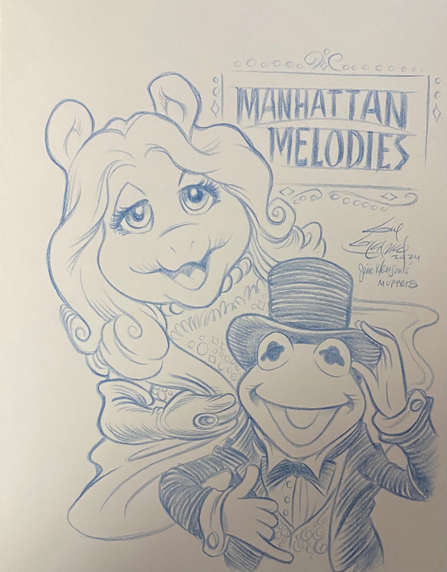 “Manhattan Melodies 2” Original Art Sketch by Guy Gilchrist