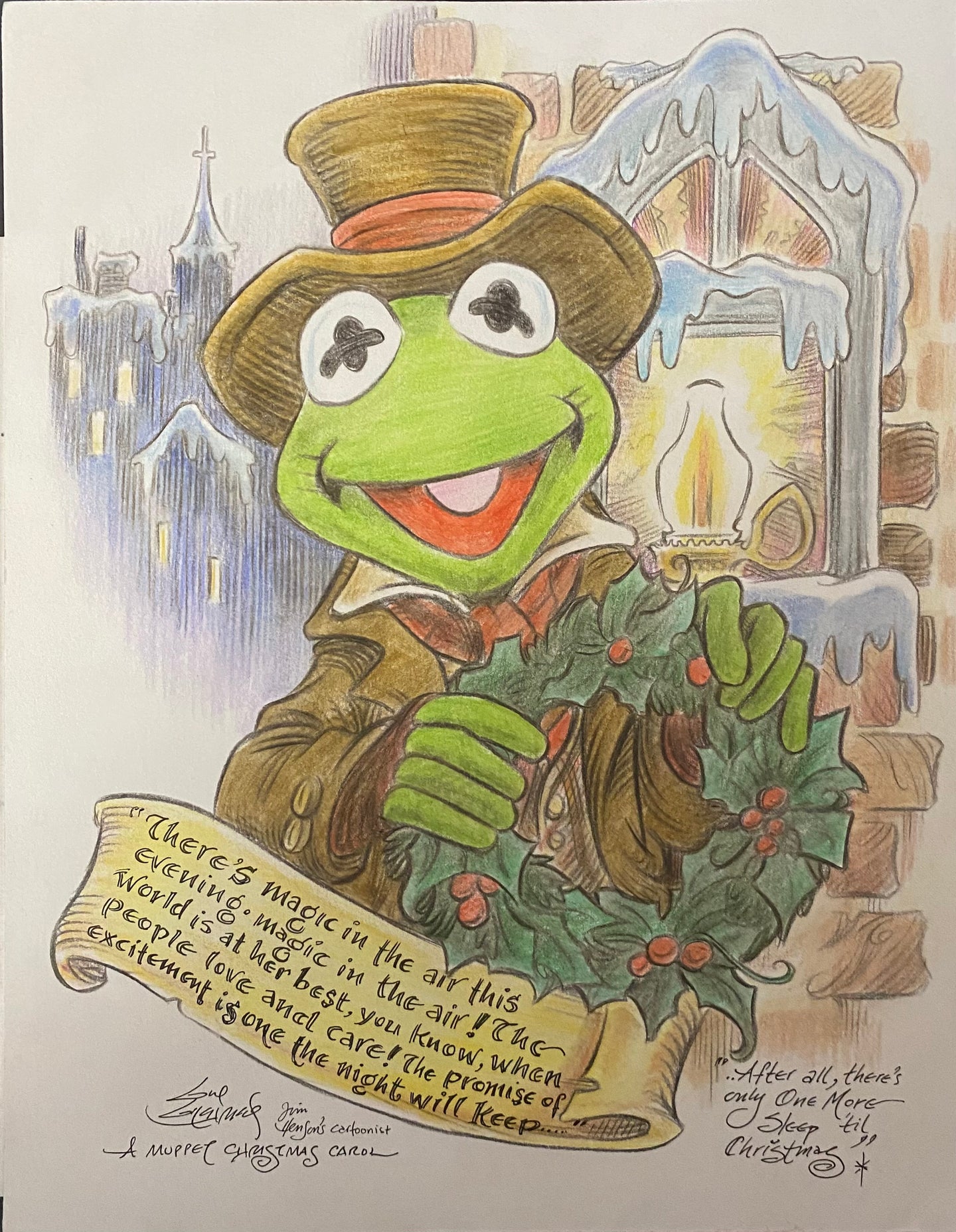 “Bob Cratchit, Magic” Original Art Sketch