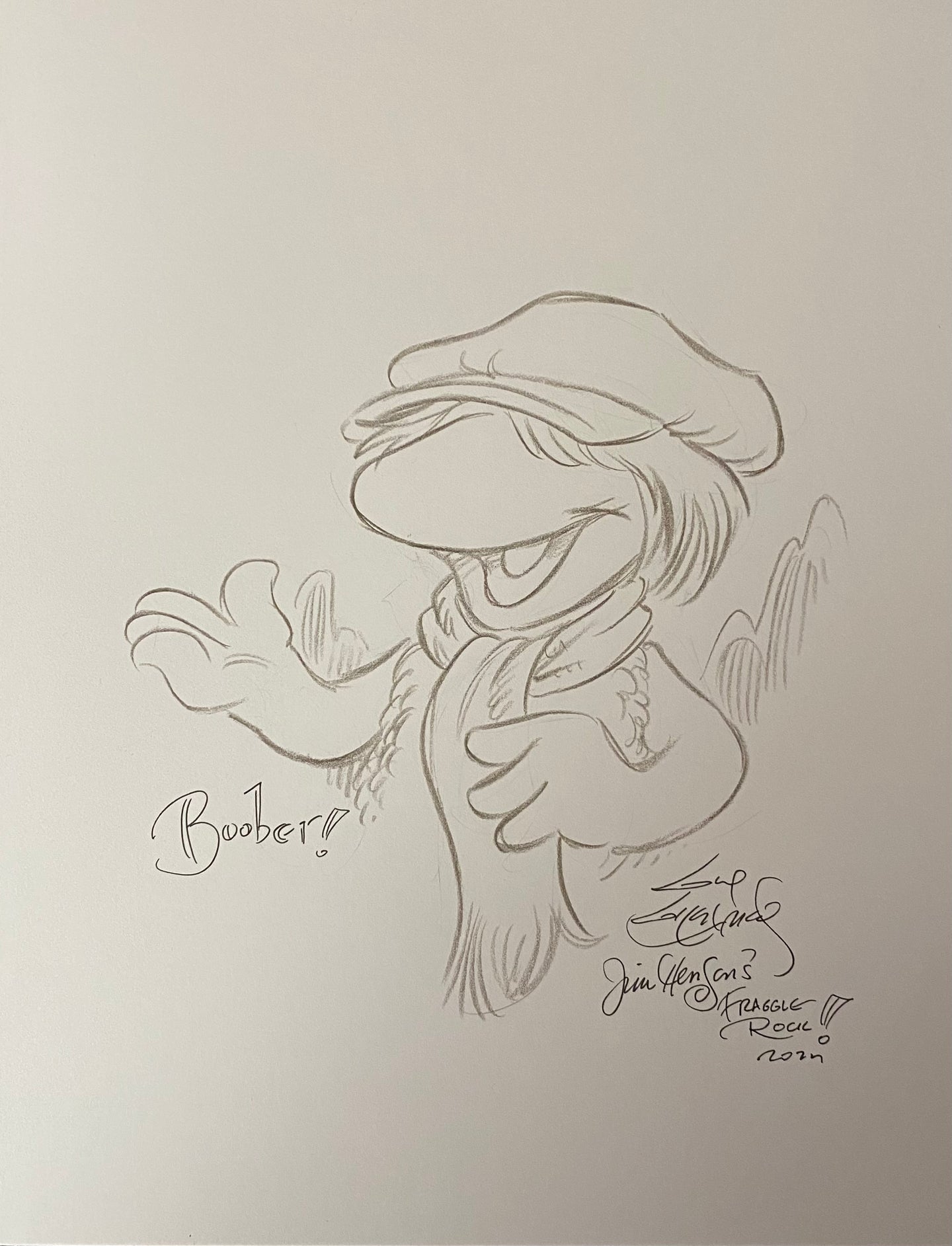 “Boober Black and White” Original Art by Guy Gilchrist