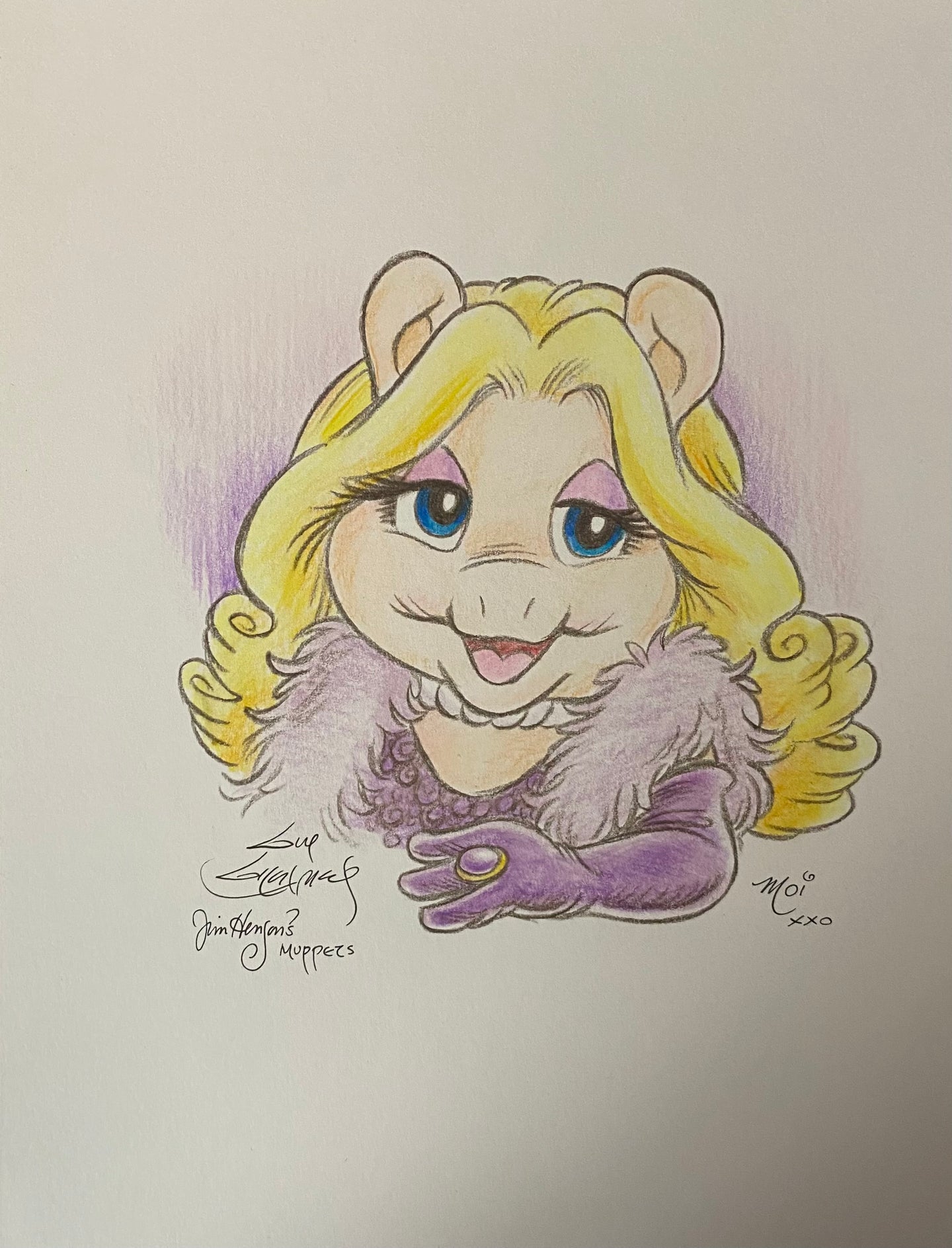 “Miss Piggy Moi” Original Art Sketch by Guy Gilchrist