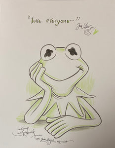 “Love Everyone” Original Art Sketch by Guy Gilchrist