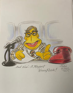 “Muppet News Flash” Original Art Sketch