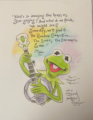 “Star-Gazing, Kermit” Original Art Sketch