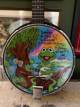 Load image into Gallery viewer, Limited Edition, Fully Painted Rainbow Connection Banjo, Drawn by Guy Gilchrist