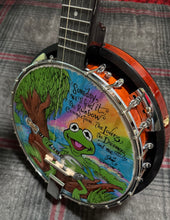 Load image into Gallery viewer, Limited Edition, Fully Painted Rainbow Connection Banjo, Drawn by Guy Gilchrist