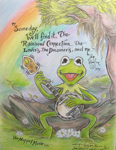 “Someday We’ll Find It, Rainbow Connection” Original Art Sketch