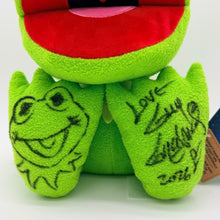 Load image into Gallery viewer, Kermit Big Feet Plush with Drawing from Guy