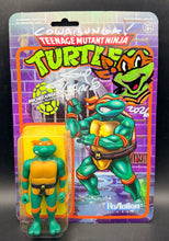 Load image into Gallery viewer, TMNT Michaelangelo Figurine and Artwork by Guy Gilchrist
