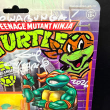 Load image into Gallery viewer, TMNT Michaelangelo Figurine and Artwork by Guy Gilchrist