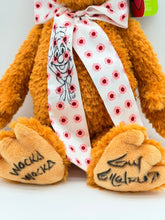 Load image into Gallery viewer, Fozzie Bear Plush with Drawing from Guy
