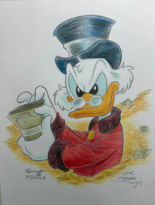“Uncle Scrooge” Original Art by Guy Gilchrist