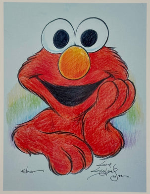 Elmo Art Print - Created by Guy Gilchrist