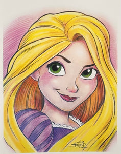 Rapunzel “Tangled” Art Print - Created by Guy Gilchrist