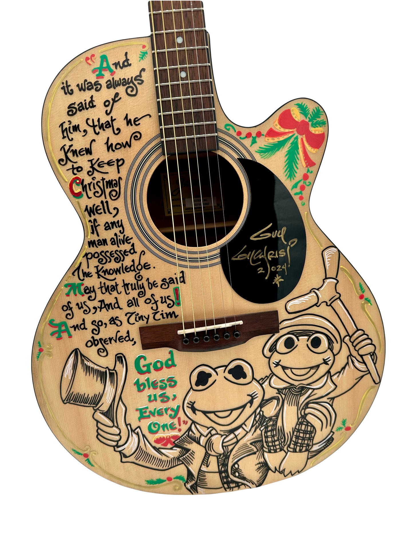 “Muppets Christmas Carol” Acoustic Guitar - Guy Gilchrist Original