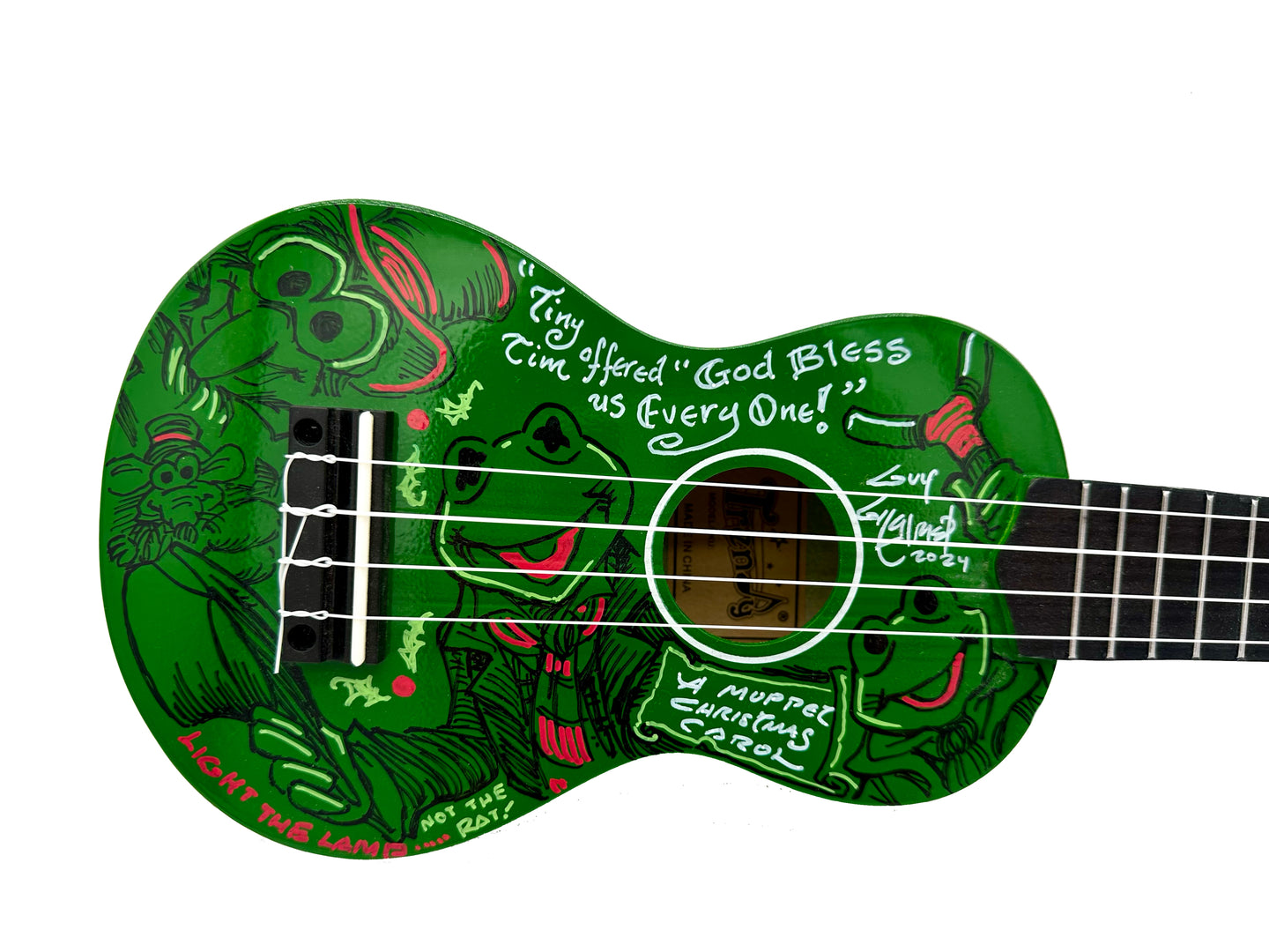 “Muppets Christmas Carol” Kermit Ukulele - Guy Gilchrist Original