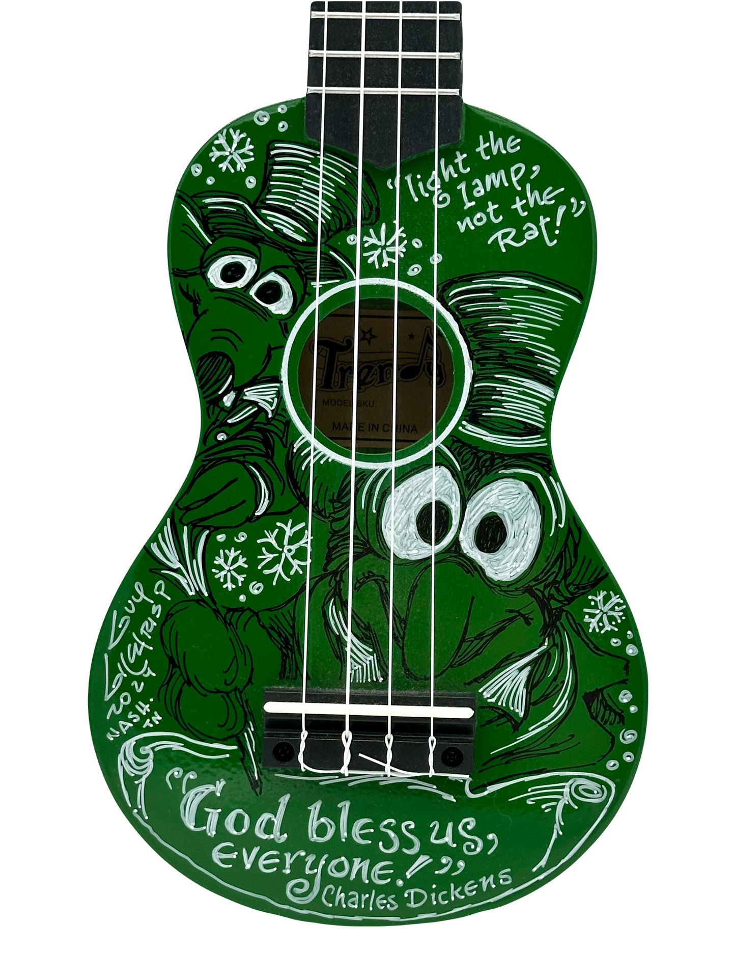 “Muppets Christmas Carol” Gonzo Ukulele - Guy Gilchrist Original