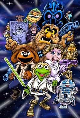 Muppets x Star Wars 11x14 Art Print - Created by Guy Gilchrist