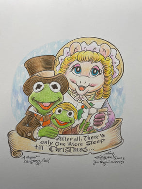 The Muppet Christmas Carol #2 Original Art 8.5x11 Sketch - Created by Guy Gilchrist