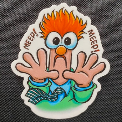 Muppets 'Beaker' 3 Inch Glossy Die-Cut Sticker - Created by Guy Gilchrist