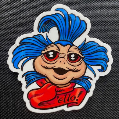 Labyrinth 'The Ello Worm' 3 Inch Glossy Die-Cut Sticker - Created by Guy Gilchrist