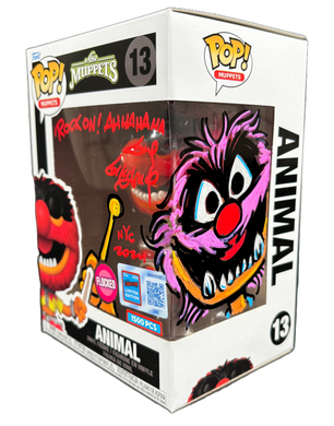 Guy Gilchrist Sketched & Signed The Muppets Animal Flocked #13 LE1500 Funko Pop 416