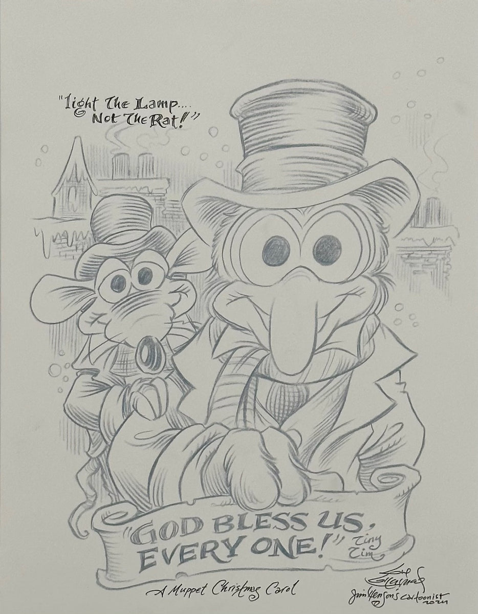 “Gonzo and Rizzo Christmas Carol” Original Art Sketch – Guy Gilchrist ...