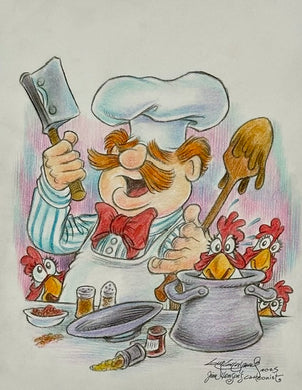 “Swedish Chef” Original Art Sketch