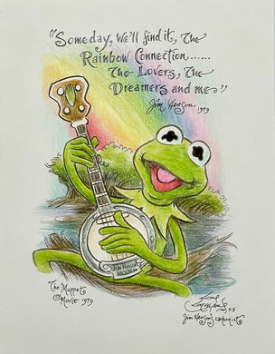 “Kermit Rainbow Connection 2” Original Art Sketch