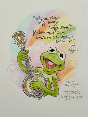 “Kermit Rainbow Connection” Original Art Sketch