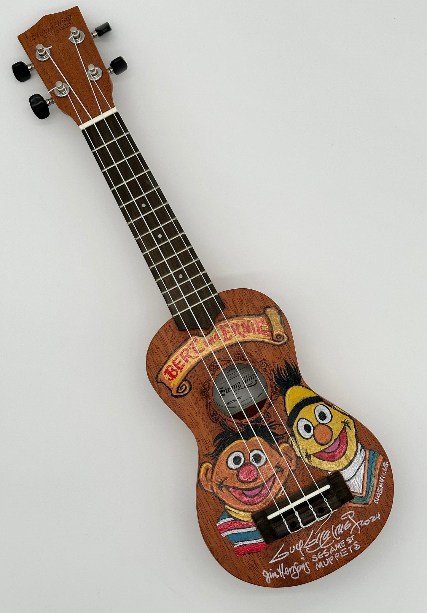 Bert and Ernie Ukulele by Guy Gilchrist