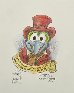 “Gonzo Christmas Carol” Original Art Sketch