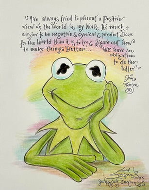 “Kermit Positive View” Original Art Sketch