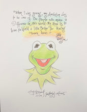 Load image into Gallery viewer, Kermit "Ambition" 8.5x11 - Guy Gilchrist Original Artwork