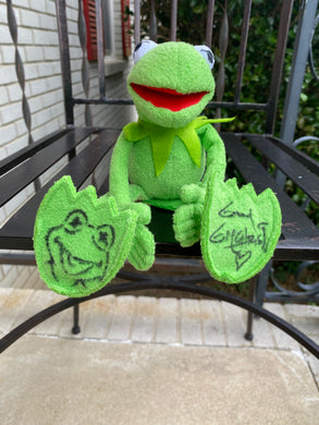 Muppets Kermit the Frog Shoulder Pal 5 Inch Plush – Hand-Signed by Guy Gilchrist