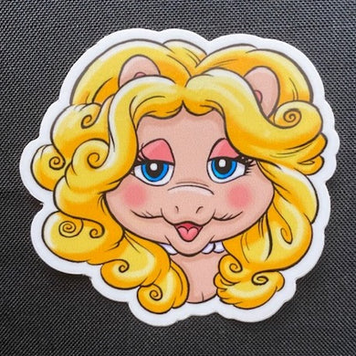 Muppets 'Miss Piggy' 3 Inch Glossy Die-Cut Sticker - Created by Guy Gilchrist