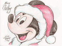 Load image into Gallery viewer, Mickey Mouse Christmas - Guy Gilchrist Original Artwork