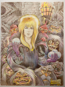 Jareth the Goblin King (Color) 11x14 Art Print - Created by Guy Gilchrist