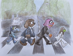 Muppets (as the Beatles) 11x14 Art Print - Created by Guy Gilchrist